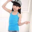 Kids Solid Candy Color 100% Cotton Children's Summer Tops Clothes Sleeveless Shirts Tanks Camisoles Vest For Children Boys Girls-Blue-2T-JadeMoghul Inc.