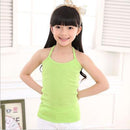 Kids Solid Candy Color 100% Cotton Children's Summer Tops Clothes Sleeveless Shirts Tanks Camisoles Vest For Children Boys Girls-Green-2T-JadeMoghul Inc.