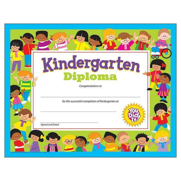 KINDERGARTEN DIPLOMA-Learning Materials-JadeMoghul Inc.