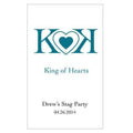 King Of Hearts Rectangular Playing Card Sticker Metallic Berry (Pack of 1)-Favor-Metallic Berry-JadeMoghul Inc.