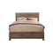 King Size Panel Bed In Wood, Brown-Panel Beds-Brown-Plantation Mahogany Solids & Okoume Veneer-JadeMoghul Inc.