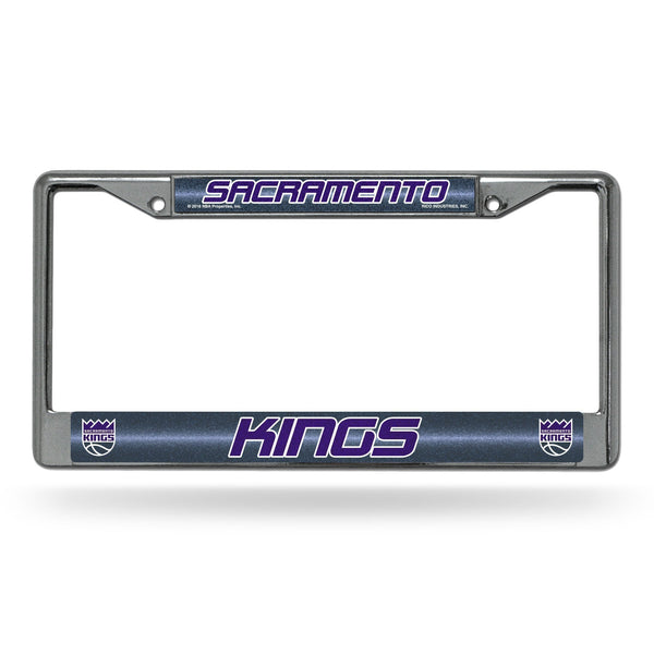 Car License Plate Frame Kings Sac Bling Chrome Frame
