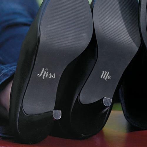 Kiss Me "Shoe Talk" Stick on Decals for Shoes (Pack of 1)-Wedding Ceremony Accessories-JadeMoghul Inc.