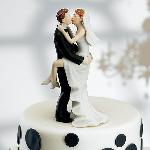 Kissing Couple Cake Topper Dark Skin Tone (Pack of 1)-Wedding Cake Toppers-JadeMoghul Inc.