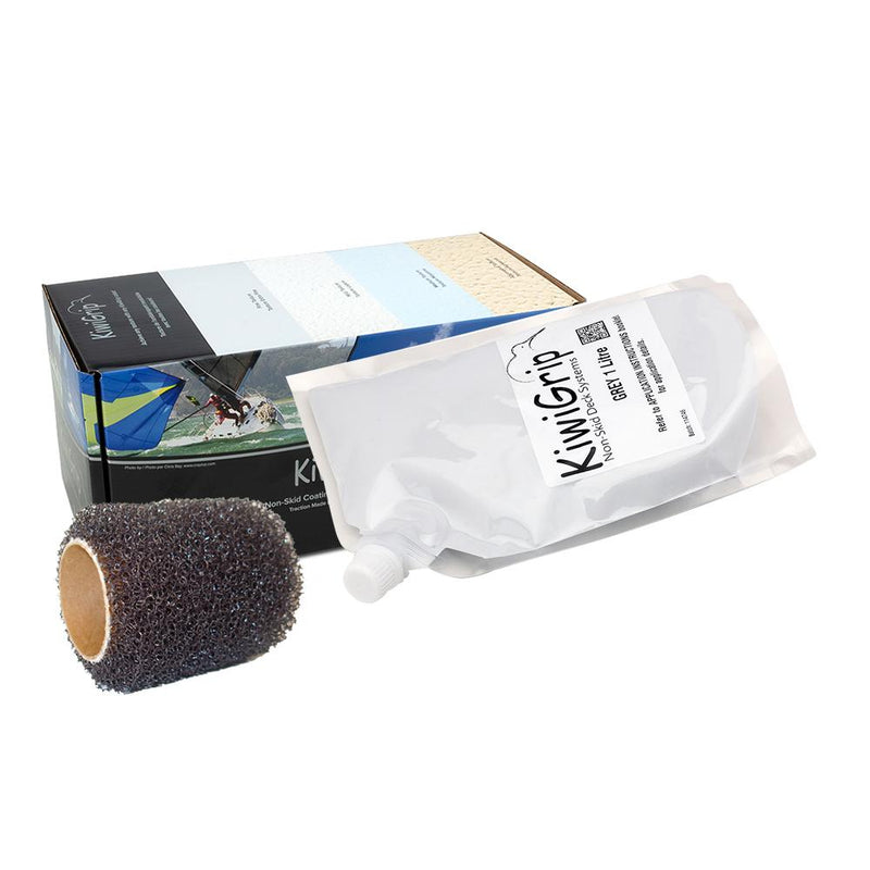 KiwiGrip 1 Liter Pouch - Grey w-4" Roller [KG-1GP-R]-Non-Skid Paint-JadeMoghul Inc.