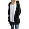Knitted Cable Long Cardigan-Black-S-JadeMoghul Inc.