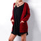 Knitted Cable Long Cardigan-Burgundy-S-JadeMoghul Inc.