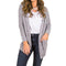 Knitted Cable Long Cardigan-Gray-S-JadeMoghul Inc.