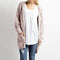 Knitted Cable Long Cardigan-Pink-S-JadeMoghul Inc.