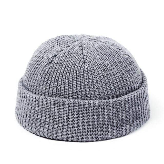 Knitted Hats for Women Skullcap Men Beanie Hat Winter Retro Brimless Baggy Melon Cap Cuff Docker Fisherman Beanies Hats For Men AExp