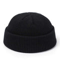Knitted Hats for Women Skullcap Men Beanie Hat Winter Retro Brimless Baggy Melon Cap Cuff Docker Fisherman Beanies Hats For Men AExp