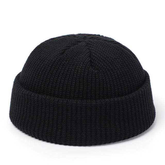 Knitted Hats for Women Skullcap Men Beanie Hat Winter Retro Brimless Baggy Melon Cap Cuff Docker Fisherman Beanies Hats For Men AExp