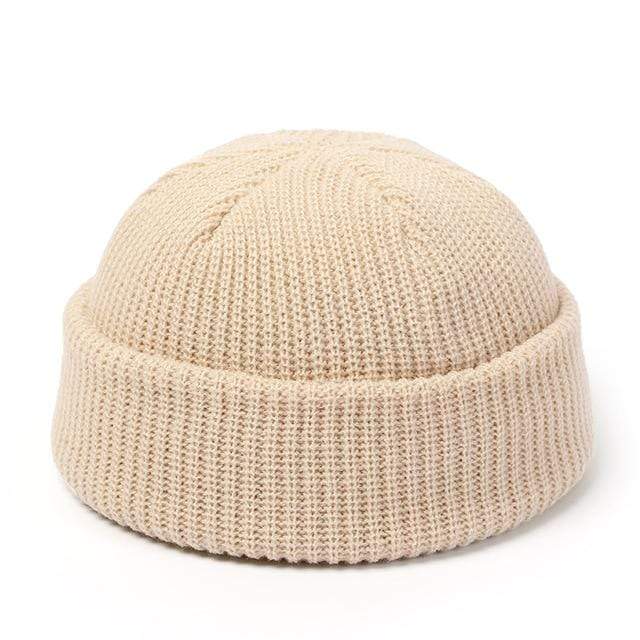 Knitted Hats for Women Skullcap Men Beanie Hat Winter Retro Brimless Baggy Melon Cap Cuff Docker Fisherman Beanies Hats For Men AExp