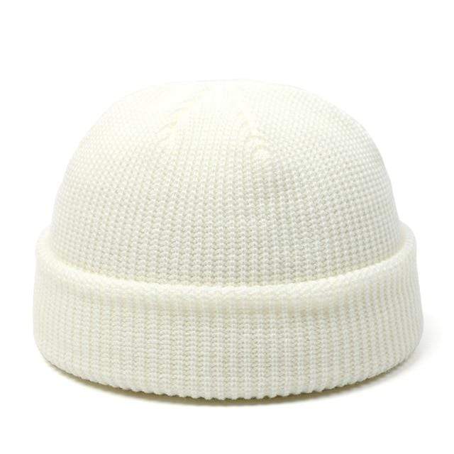 Knitted Hats for Women Skullcap Men Beanie Hat Winter Retro Brimless Baggy Melon Cap Cuff Docker Fisherman Beanies Hats For Men AExp