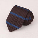 Knitted Ties / Striped Woven Skinny Ties-ZZJ016-JadeMoghul Inc.