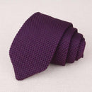 Knitted Ties / Striped Woven Skinny Ties-ZZJ021-JadeMoghul Inc.