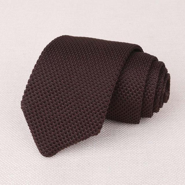 Knitted Ties / Striped Woven Skinny Ties-ZZJ022-JadeMoghul Inc.