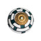 Knobs Door Knobs - 1.5" x 1.5" x 1.5" Green, White And Gold - Knobs 8-Pack HomeRoots
