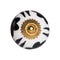 Knobs Door Knobs 1.5" x 1.5" x 1.5" White, Black and Yellow Knobs 12-Pack 1664 HomeRoots