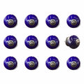 Knobs Top Knobs - 1.5" x 1.5" x 1.5" Navy and Copper - Knobs 12-Pack HomeRoots