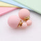 korea simulated Pearl ball Stud Earring Bead Double Side Earring Scrub Dull two Face Way Party Date pendientes Jewelry For Women-light pink-JadeMoghul Inc.