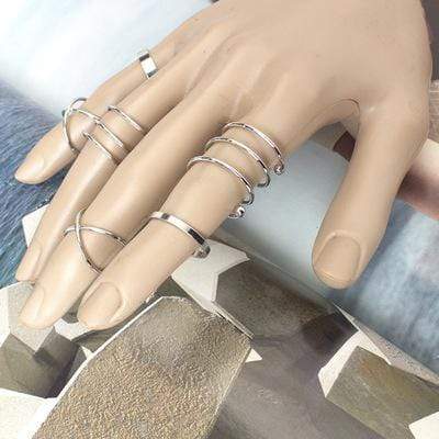 Korean Ring Sets Rings For Women Simple Pop Jewelry Gold Ring Fashion Rings 2019 Women Wholesale AExp