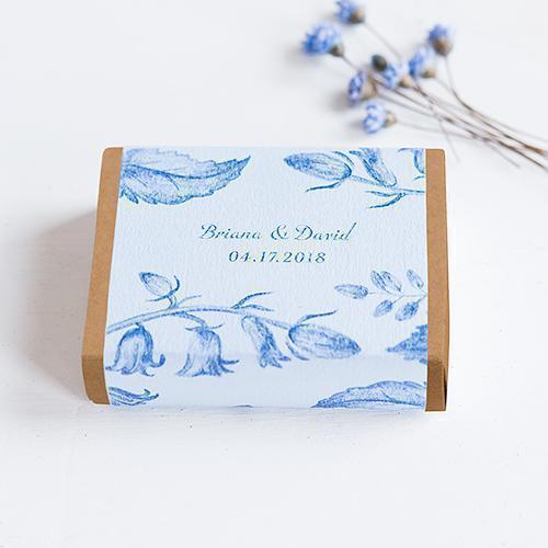 Kraft Drawer-Style Favor Box With Romance Floral Wrap Assortment Powder Blue (Pack of 8)-Favor Boxes Bags & Containers-Powder Blue-JadeMoghul Inc.