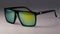 Kulou Retro Square Sunglasses Steampunk Men Women Brand Designer Glasses SKULL Logo Shades UV Protection Gafas