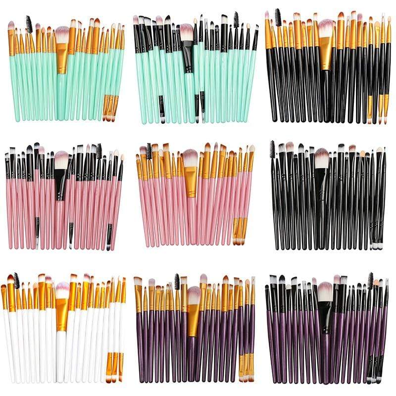 La Milee 20/5Pcs Makeup Brushes Set Eye Shadow Foundation Powder Eyeliner Eyelash Lip Make Up Brush Cosmetic Beauty Tool Kit Hot AExp