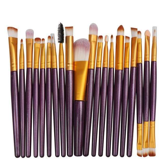 La Milee 20/5Pcs Makeup Brushes Set Eye Shadow Foundation Powder Eyeliner Eyelash Lip Make Up Brush Cosmetic Beauty Tool Kit Hot AExp