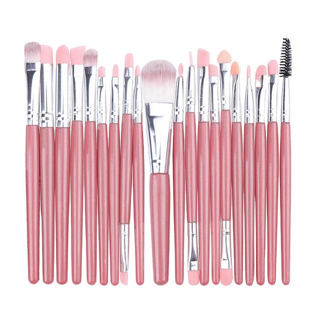 La Milee 20/5Pcs Makeup Brushes Set Eye Shadow Foundation Powder Eyeliner Eyelash Lip Make Up Brush Cosmetic Beauty Tool Kit Hot AExp