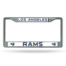 License Plate Frames Los Angeles Rams Chrome Frame