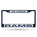 License Plate Frames La Rams Laser Chrome Frame