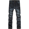 Laamei 2018 New Men's Fashion Jeans Business Casual Stretch Slim Jeans 2018 Autumn Winter Classic Trousers Denim Pants Male-Black-32-JadeMoghul Inc.