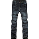 Laamei 2018 New Men's Fashion Jeans Business Casual Stretch Slim Jeans 2018 Autumn Winter Classic Trousers Denim Pants Male-Black-32-JadeMoghul Inc.