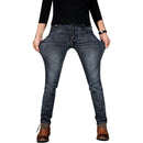 Laamei 2018 New Men's Fashion Jeans Business Casual Stretch Slim Jeans 2018 Autumn Winter Classic Trousers Denim Pants Male-black thin-32-JadeMoghul Inc.