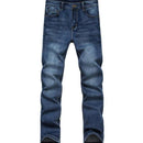 Laamei 2018 New Men's Fashion Jeans Business Casual Stretch Slim Jeans 2018 Autumn Winter Classic Trousers Denim Pants Male-Blue-32-JadeMoghul Inc.