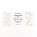 Lace Opulence Laser Embossed Invitations with Personalization (Pack of 1)-Invitations & Stationery Essentials-JadeMoghul Inc.