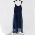 Lace Tank Dress-navy blue-One Size-JadeMoghul Inc.