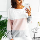 Lace up Bandage Long Sleeve Sweatshirt Hoodie Loose Casual Tops Tee Shirt Hoodies Pullovers Femme 2017-pink-S-JadeMoghul Inc.
