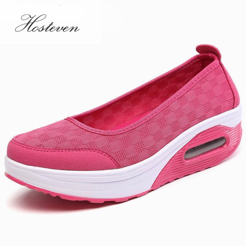 Ladies Casual Women Sneakers Shoes Flats Shoes Platform Breathable Mesh Platform Shoe-black 62-10-JadeMoghul Inc.
