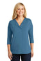 Ladies Port Authority Ladies Concept 3/4-Sleeve Soft Split Neck Top. LK5433 Port Authority