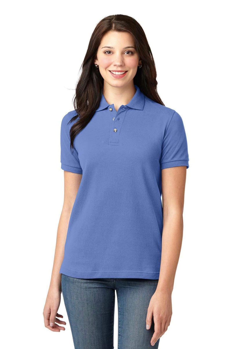 Ladies Port Authority Ladies Heavyweight Cotton Pique Polo.  L420 Port Authority