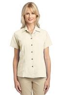 Ladies Port Authority Ladies Patterned Easy Care Camp Shirt. L536 Port Authority