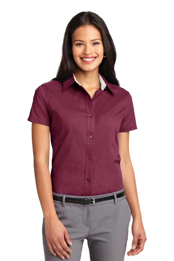 Ladies Port Authority Ladies Short Sleeve Easy Care  Shirt.  L508 Port Authority