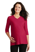 Ladies Port Authority Ladies Silk TouchMaternity 3/4-Sleeve V-Neck Shirt. L561M Port Authority