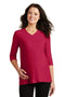 Ladies Port Authority Ladies Silk TouchMaternity 3/4-Sleeve V-Neck Shirt. L561M Port Authority