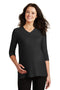 Ladies Port Authority Ladies Silk TouchMaternity 3/4-Sleeve V-Neck Shirt. L561M Port Authority