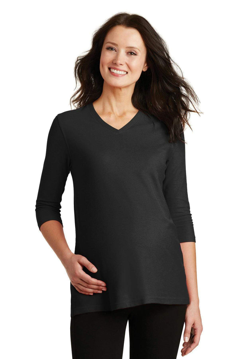 Ladies Port Authority Ladies Silk TouchMaternity 3/4-Sleeve V-Neck Shirt. L561M Port Authority