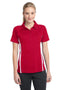 Sport-Tek Ladies PosiCharge Micro-Mesh Colorblock Polo. LST685-Ladies-True Red/ White-4XL-JadeMoghul Inc.